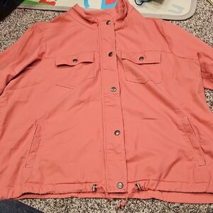 CJ Banks Coral Utility Jacket